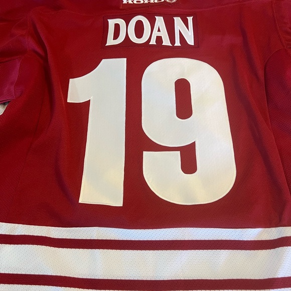 L Original Shane Doan KOHO Jersey VTG Fight strap Arizona Coyotes Phoenix NHL - Picture 5 of 14